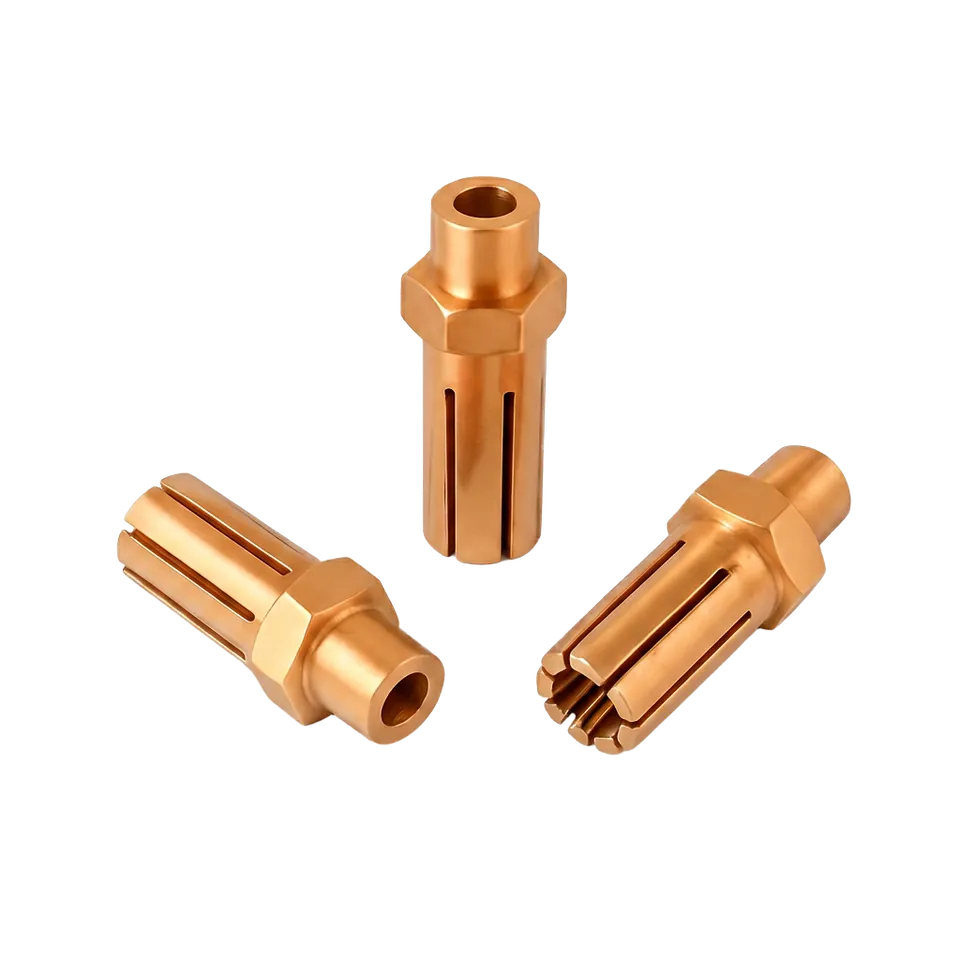 Cold formed copper EV parts by Nedschroef: copper bolts and charging pins